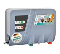 VOSS.farming Elettrificatore per recinzioni da pascolo SIRUS 8” 12V, a Tecnologia Ibrida