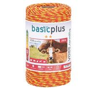 VOSS.farming Filo per recinzioni elettriche, Lunghezza 250 m, con Fili in Acciaio Inox 3 x 0,16, Colore Arancione/Giallo