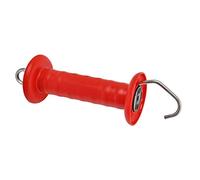 VOSS.farming Maniglia per recinzioni elettriche da pascolo, in Acciaio Inox, con Gancio, Colore Rosso, 5 Pezzi