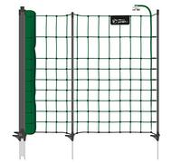 VOSS.PET Rete elettrificabile Pet.Net, per Piccoli Animali, Altezza 65 cm, Lunghezza 12 m, 9 Pali Neri, Colore Verde