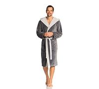 Vossen Poppy-Bademantel Accappatoio, Grigio (Grau (Flanell 012), L Donna