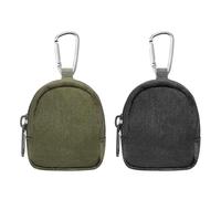VOSSOT 2 PCS Coin Purse con cerniera, borsa per bocconcini per cani, borsa per chiavi per esterni, mini portafoglio tattico, mini borsa per chiavi, Change Purses, borsa per monete in nylon