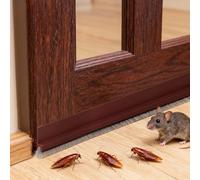 VOSSOT 2 pezzi paraspifferi sottoporta, paraspifferi porta blindata per porte da 100 cm, guarnizione a spazzola e spazzola per porte, guarnizione inferiore per porte di appartamenti