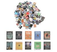 VOSSOT 200 libri in miniatura per casa delle bambole, in miniatura, per la casa delle bambole, accessori 1:12, mini libri, decorazione per libri in miniatura, per studio, camera da letto, biblioteca