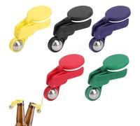 VOSSOT 5PCS Tappo Bottiglia Birra Multicolore Set, Tappo Automatico Riutilizzabile Anti Insetti Antipolvere, Clip Tappo Ermetico Pratico Plastica Resistente Birra, Cola, Soda, Festa, Barbecue, Picnic