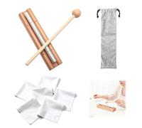 VOSSOT Chime Gong - Bacchetta tibetana in legno, set di strumenti a percussione, con 1 tono, Energy Chime, in legno, custodia per la prima educazione musicale, yoga meditazione