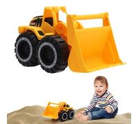 VOSSOT Giocattolo Ruspa, Ruspa Veicoli da Cantiere, Ruspas Giocattolo per Bambini con Luci e Suoni Realistici Escavatore Camion Grande Veicolo da Costruzione Giochi Bambini 3 Anni in Su