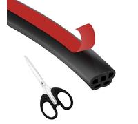 VOSSOT Guarnizione Auto Autoadesiva in Gomma con Forbici - 5m Guarnizione Portiera Auto, Isolamento Termico, Riduzione Rumore, Facile da Installare, per Camper, Finestre e Garage