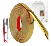 VOSSOT Modanature decorative autoadesive in PVC, 2 cm x 6 m, per rimuovere e incollare, listelli in plastica con autoadesivi per cucina, cornici a specchio, finestre, porte e decorazioni per la casa