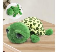 VOSSOT Peluche Tartaruga, 28 cm Verde Morbido Peluche per Coccolare e Giocare Come Cuscino Decorativo, Dolce Peluche per Angolo di Coccole Cameretta Dei Bambini Camera da Letto