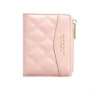 VOSSOT Portafoglio da donna piccolo portafoglio da donna rosa piccolo portafoglio per donne con porta carte e portamonete, portafoglio per amici, regalo di compleanno, regalo da donna con cerniera