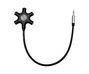 VOSSOT Sdoppiatore audio da 3,5 mm a 5 connettori femmina