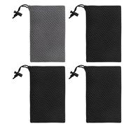 VOSSOT Set di 4 Sacchetto in Rete con Cordoncino, 10x15,5cm