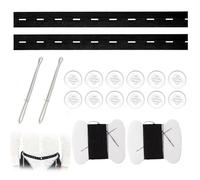 VOSSOT Set di 40 PCS per stringi Pantaloni Vita, Kit da Cucito per Elastico, Clip per stringere la Cintura con Elastico, Elastico con Fori e Bottoni per stringere, Cintura Regolabile per Donna e Uomo