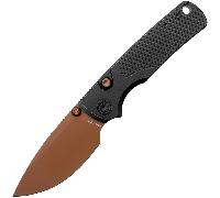 Vosteed Porcupine TiSlim 154CM Copper Dune, Black Titanium Top Liner Lock A4802