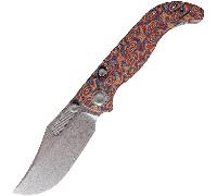 Vosteed S35VN Stonewash Rame Raindrop Micarta A3904