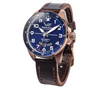 Vostok Europe Space Race Orologio da uomo automatico 20 ATM con data in diverse varianti, oro rosa/blu/cinturino in pelle, cinghia