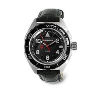 VOSTOK | Komandirskie K-65 Commander automatico a carica automatica russo militare orologio da polso | WR 200 m | Moda | Affari | Orologi da uomo casual, Pelle, cinturino