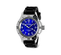 VOSTOK | orologio da polso classico anfibio automatico a carica automatica russo subacqueo | WR 200 m | Amphibia 120812 | moda | business | orologi da uomo casual, Resina nera., Subacqueo