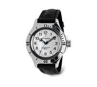 VOSTOK | orologio da polso classico anfibio automatico a carica automatica russo subacqueo | WR 200 m | Amphibia 120813 | moda | business | orologi da uomo casual, Pelle nera, Subacqueo