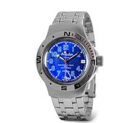 VOSTOK | Orologio da polso classico anfibio automatico automatico subacqueo russo | WR 200 m | Moda | Business | Orologi casual da uomo | Modello 060382 Bracciale in acciaio, Subacqueo