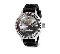 VOSTOK | Orologio subacqueo da uomo in stile militare russo | WR 200 m | Modello 420392, Resina nera., Subacqueo,Auto