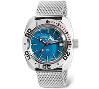 VOSTOK | Scuba Dude Amphibian Orologio da polso automatico subacqueo russo a carica automatica | WR 200m | Moda | Business | Orologi casual da uomo | Modello 710059, milanese, Subacqueo