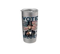 Vota Blue! Il messaggio democratico moderno di Abraham Lincoln Bicchiere termico in acciaio inox doppia parete