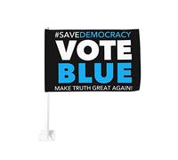 Vota il blu per salvare la democrazia - Elezioni di medio termine 2022 Bandiera per auto 12x18 Bandiere per auto Decorazione per finestrini auto, Bandiere impermeabili per finestrini auto Clip per fin