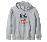 Vota la Campagna del Partito di Teddy Roosevelt Bull Moose Felpa con Cappuccio