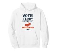 Vota la Campagna del Partito di Teddy Roosevelt Bull Moose Felpa con Cappuccio