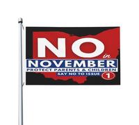 Vota no a novembre Bandiera da giardino per tutte le stagioni Banner da giardino per decorazioni da giardino per esterni Bandiere stampate fronte-retro