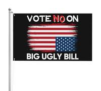 Vota No alla Grande Brutta Bolletta, Bandiera 3x5, Doppia Faccia, Ferma la Grande Bolletta, Bandiera, Proteggi, Salva, Bandiere Medicaid, Arazzo per Festival, Feste, Vacanze, Senza Supporto per Band