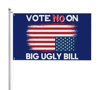 Vota No alla Grande Brutta Bolletta, Bandiera 4x6, Doppia Faccia, Ferma la Grande Bolletta, Bandiera, Striscione, Proteggi, Salva, Bandiere Medicaid, Arazzo per Festival, Feste, Vacanze, Senza Suppo