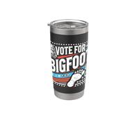 Vota per Bigfoot Funny Bigfoot per l'elezione del presidente Bicchiere termico in acciaio inox doppia parete