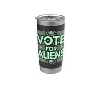 Vota per gli alieni Bicchiere termico in acciaio inox doppia parete