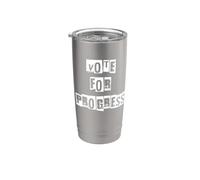 Vota per il progresso Bicchiere termico in acciaio inox doppia parete