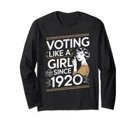Votare Come Una Ragazza dal 1920 Femminista dei Diritti delle Donne Maglia a Manica