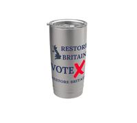 VOTARE RESTAURARE LA GRAN BRETAGNA BRITISH PATRIOTS BRITISH PRIDE GB PROUD Bicchiere termico in acciaio inox doppia parete