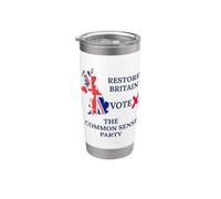 VOTARE RESTAURARE LA GRAN BRETAGNA BRITISH PATRIOTS BRITISH PRIDE GB PROUD Bicchiere termico in acciaio inox doppia parete