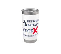 VOTARE RESTAURARE LA GRAN BRETAGNA BRITISH PATRIOTS BRITISH PRIDE GB PROUD Bicchiere termico in acciaio inox doppia parete