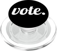 Vote Text Design White Font PopSockets PopGrip per MagSafe