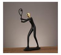Voti Regali per la nuova casa Statue decorative a forma di figurine sportive moderne con pose atletiche Decorazioni uniche(Tennis players)