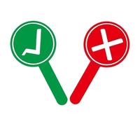 Voting Paddles, Double Sided Red Green Response Signs Set, Audience Decision Cards, Durable plastc Vote Indicators, Classroom Competition Score Boards, Easy Hold Evaluation Tools For Students Teacher