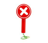 Voting Paddles Funny Double Sided Yes No Answer Sign with Sound Button | Paddles palmare con portachiavi per studenti, insegnanti, posto di lavoro, scuola venti riunione