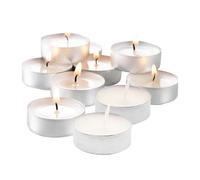 votive bianche senza profumo - 10 senza gocciolamento di candeles da viaggio | Mini candela da tè chiaro | Candela leggera di tè a fumo lungo per matrimoni, Natale, casa e viaggi