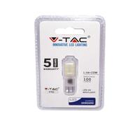 V-TAC PRO VT-201 LED Spotlight Samsung Chip - G4 1.5W Plastic 6400K - SKU 242