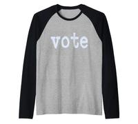 Voto in Lettere Blu Pallido Maglia con Maniche Raglan