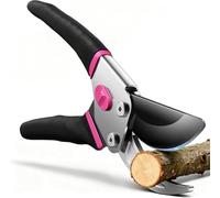 VOTREK® Cesoie da Potatura Bypass 21,5 Cm - Con Lame SK5, Molla Sigillata e Blocco Ambidestro per Mani Deboli, Le Forbici Da Giardinaggio Professionali Per Rose e Alberi da Frutto - Regalo
