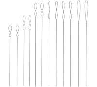 Votvlog 12pcs Aghi per Perline, 6 Misure Ago per Perline Infila Perline in Acciaio Inossidabile, Aghi Perline Grandi Occhi, Perline Aghi, Accessori per Infilare per Artigianato e Creazione di Gioielli